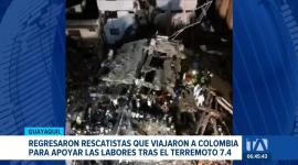 El equipo USAR ECU-11 retornó al país luego de cumplir labores humanitarias en Colombia. Lograron la recuperación de tres cuerpos bajo los escombros. Un reportaje de Camila Guevara
