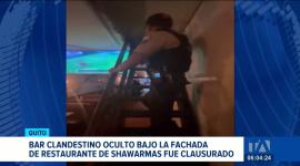 AMC clausuró un establecimiento que funcionaba a escondidas dentro de un restaurante para evitar los controles y operar de manera ilegal. Un reportaje de Mishell Villacís