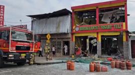 Explosión de gas en la av. Cuasarina en Guayaquil
