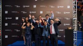 Elenco de 'Ser Hamlet’, en una presentación de la película.