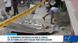 Equipos gubernamentales desplegaron ayuda social a cerca de diez hogares del noroeste de la ciudad que registraron pérdidas por la explosión de gas. Un reportaje de Ricardo Cruzatty