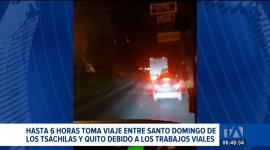 Conductores expresan su malestar por los continuos retrasos registrados en el tramo Unión del Toachi–KFC, donde las obras viales dificultan la circulación de vehículos. Un reportaje de Karen Caguano