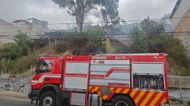 Incendio en el sector de la Magdalena alta.