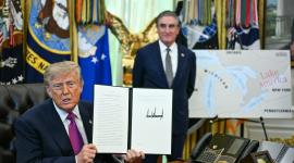 Presidente Trump firma decreto que cambia el nombre al lago Ontario