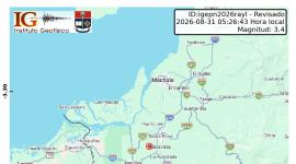 El Instituto Geofísico reportó un sismo en la provincia de El Oro.