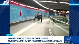 La AMC inició un proceso sancionatorio contra el usuario tras detectar la falta en el Metro de Quito.  Conozca qué conductas están prohibidas y son sancionadas. Un reportaje de Mayli Rosas