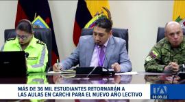 Más de 150 instituciones educativas reabrirán sus puertas en Carchi, los operativos vigilarán los accesos y vías principales para garantizar seguridad. Un reportaje de Jairo Jácome