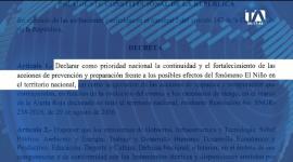 El Ejecutivo emitió un decreto que dispone acciones inmediatas de prevención, mitigación y preparación en las zonas vulnerables del país. Un reportaje de Bernarda Cevallos