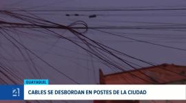 Los "tallarines" de cables en varios sectores genera constantes cortocircuitos y amenazas de flagelos en zonas residenciales y comerciales. Un reportaje de Ricardo Cruzatty