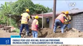 En la localidad de Cotopaxi se ejecutan obras para prevenir inundaciones y deslaves con un presupuesto asignado de 400 mil dólares. Un reportaje de Belén Merizalde