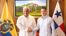 Los presidentes Daniel Noboa y José Raúl Mulino se reunieron en Guayaquil para abordar temas de comercio, inversión y migración.