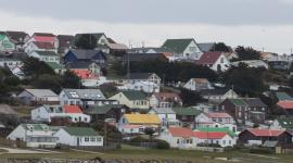 Vista general de Stanley, Islas Malvinas, foto tomada el 9 de octubre de 2019
