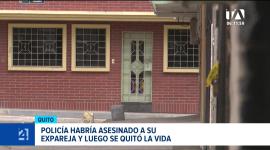 El hecho conmocionó al sector tras confirmarse el fallecimiento de la mujer a manos del agente en servicio activo, tres menores de edad quedan en la orfandad. Un reportaje de Brigette Mancheno