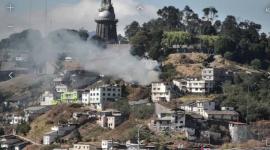 Una columna de humo se visulaizó en el sector El Panecillo este martes 8 de septiembre