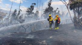 Bomberos Quito expresó su preocupación por el segundo incedio registardo en el sector de Mastodontes.