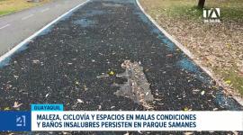 Pese a que Parques EP indica que ha ejecutado obras de mantenimiento, un recorrido de este noticiero constató que el deterioro y la falta de limpieza en el Parque Samanes. Un reportaje de Camila Guevara