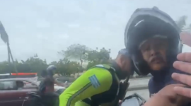 Motociclista protagoniza altercado en operativo de la av. Narcisa de Jesús
