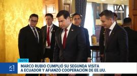 Marco Rubio cumplió su segunda visita a Ecuador y afianzó la cooperación con los Estados Unidos para combatir el crimen organizado. Un reportaje de Belén Merizalde