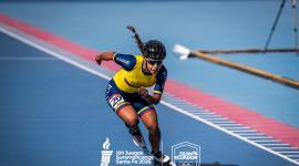 Podio doble para el patinaje de velocidad en los Juegos Suramericanos Santa Fe 2026