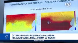 La entidad confirmó que las recientes lluvias guardan relación con el fenómeno activo, previendo su mayor impacto para el último trimestre. Un reportaje de Bernarda Cevallos