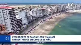 El calentamiento del agua reduce las capturas y eleva los costos operativos, anticipando los efectos del fenómeno meteorológico en la zona. Un reportaje de Carlos Sacoto