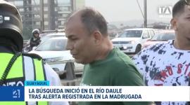 Pese a los operativos desplegados sobre el río Daule, los equipos de rescate aún no logran dar con el paradero del ciudadano siniestrado. Un reportaje de Paula Kuhn