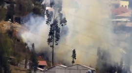 Cámaras del ECU 911 detectan incendio forestal cerca de zonas residenciales