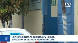 La jornada escolar en la cooperativa Pancho Jácome se vio interrumpida por un acto violento que dejó a un alumno herido y al agresor aprehendido. Un reportaje de Catalina García
