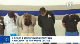 La Policía Judicial aprehendió a cuatro personas con historial delictivo que se dedicaban al robo y desguace de autos en el sur de Quito. Un reportaje de Nathalie Jiménez