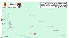 Sismo en Macas, Morona Santiago