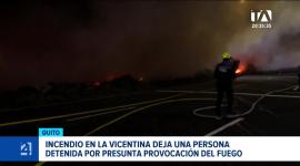 El Cuerpo de Bomberos atendió un reporte en el centro norte de la capital, mientras las autoridades aprehendieron a un implicado. Un reportaje de Brigette Mancheno