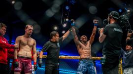 Mayton Perea en el ring de la UFC.