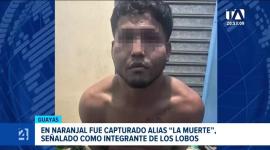 La Policía registró 68 aprehensiones en la Zona 8, mientras que el Bloque de Seguridad capturó en Naranjal al peligroso sicario de Los Lobos. Un reporte de Camila Guevara