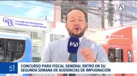 Tras realizarse 17 de las 41 audiencias previstas, para esta tarde se programó el recurso planteado contra el actual fiscal Carlos Alarcón. Un reportaje de Fausto Yépez