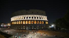 Vista exterior del Coliseo Romano.