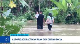 El temporal afectó a decenas de familias y campos de cultivo al sur de la provincia de Esmeraldas, movilizando alertas de asistencia. Un reportaje de Gregory Rosero
