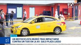 Agentes de tránsito aprehendieron al conductor del taxi involucrado en la av. Galo Plaza Lasso mientras se determinan las responsabilidades del siniestro. Un reportaje de Juan Miguel Rodríguez