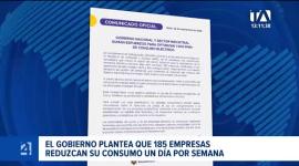 La propuesta busca la reducción semanal en lugar de la desconexión total, mientras el Comité Empresarial pide reactivar la mesa de crisis. Un reportaje de Belén Merizalde