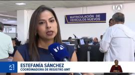 Autoridades recuerdan que los propietarios de automotores con placas terminadas en 1, 2, 3 o 4 tienen hasta noviembre para matricular sin pagar la multa por calendarización. Un reportaje de Stephany Paz
