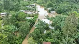 Ríos desbordados en varios cantones de la provincia de Esmeraldas