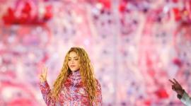 Shakira actúa durante el concierto inaugural de su residencia en Madrid, parte de su 'Las Mujeres Ya No Lloran World Tour' en el 'Estadio Shakira'.