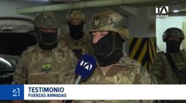 El decomiso se realizó en el estacionamiento de un edificio residencial del norte de Guayaquil en el marco de las intervenciones focalizadas contra el crimen organizado. Un reportaje de Camila Guevara