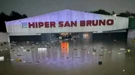 Fuertes lluvias provocan inundaciones en Xalapa, México.