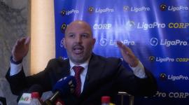 Miguel Ángel Loor, presidente de LigaPro, en la explicación del nuevo sistema de campeonato.