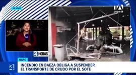La suspensión del transporte de crudo a través del oleoducto se produjo tras un flagelo registrado la tarde de este jueves en Napo. Un reportaje de Brigette Mancheno