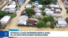Las continuas precipitaciones registradas en las últimas horas provocaron el aumento en los caudales de varios ríos de la provincia verde, causando graves afectaciones materiales. Un reporte de Gregory Rosero