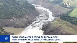 La abrupta reducción de caudales obligó a detener la generación hidroeléctrica, medida que expertos califican como indispensable para mitigar un escenario crítico en los próximos meses. Un reportaje de Brigette Mancheno
