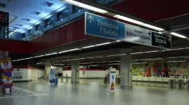 Así luce la estación del Metro El Labrador tras las labores de limpieza.
