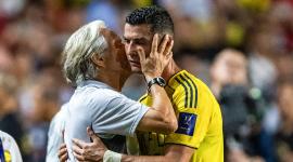 Cristiano Ronaldo y el DT Jorge Jesus en la Selección Portugal