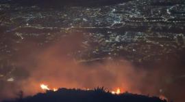 Fuego arrasa vegetación en el caserío Apagua de la parroquia Ambatillo